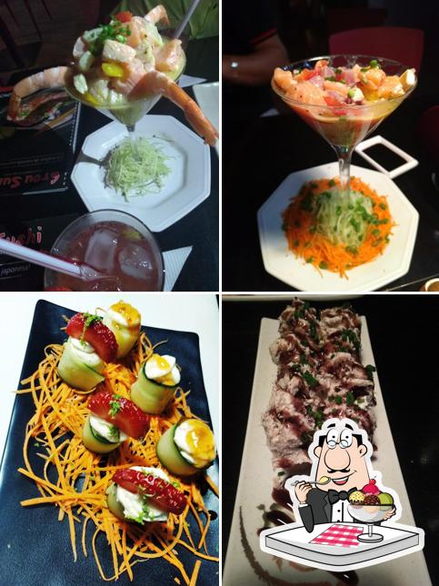 Grou Sushi restaurante e delivery provê uma seleção de sobremesas