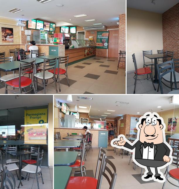 O interior do Subway