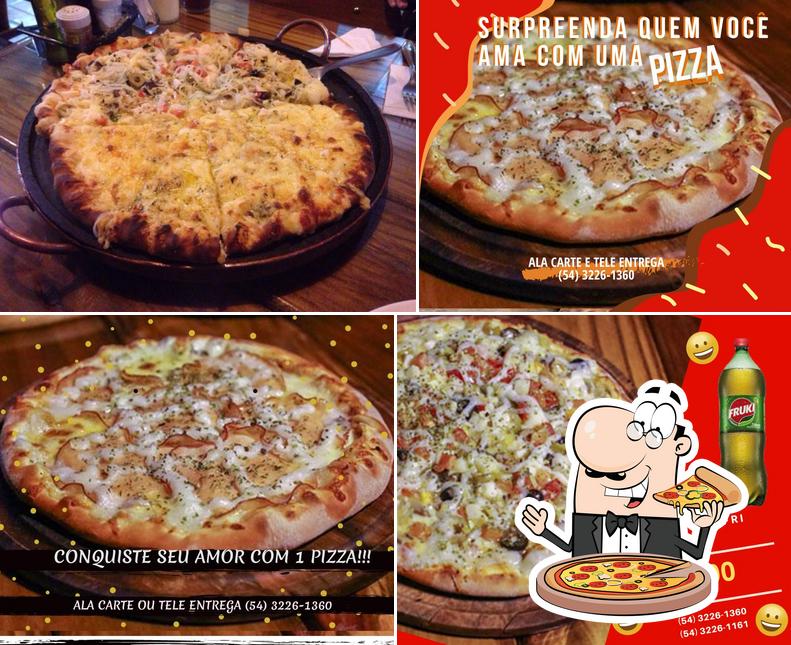Escolha pizza no Sabor do Sul Pizzaria