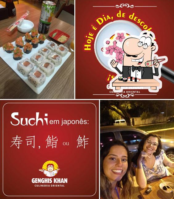 Experimente diferentes opções de sushi