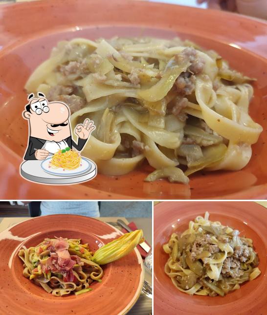 Spaghetti alla carbonara al Les Icles