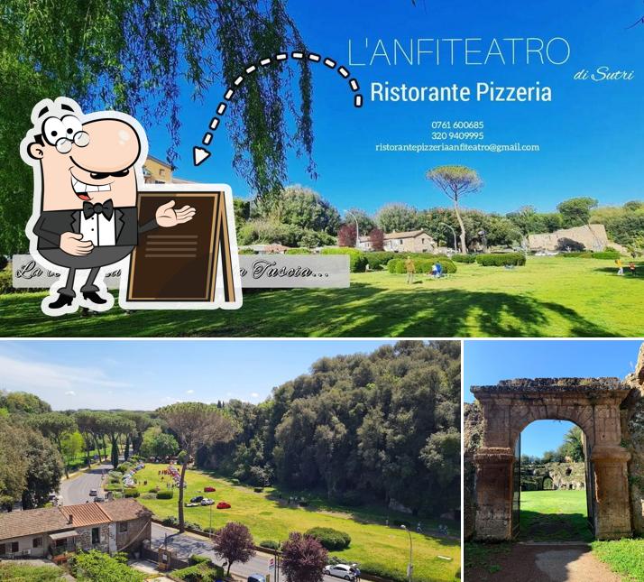 Goditi la vista dagli esterni di L'Anfiteatro Ristorante Pizzeria
