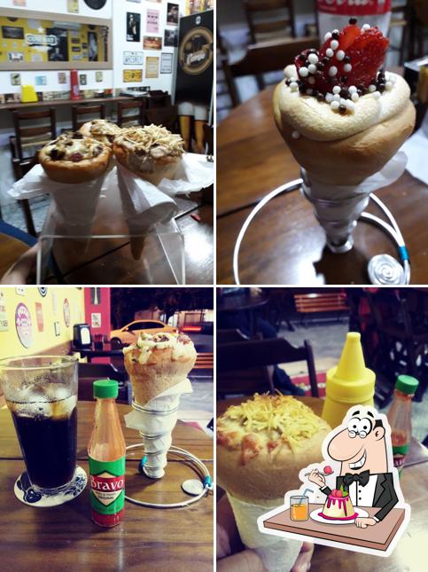 Coneway Pizzas - Pizza Cone serve uma gama de pratos doces