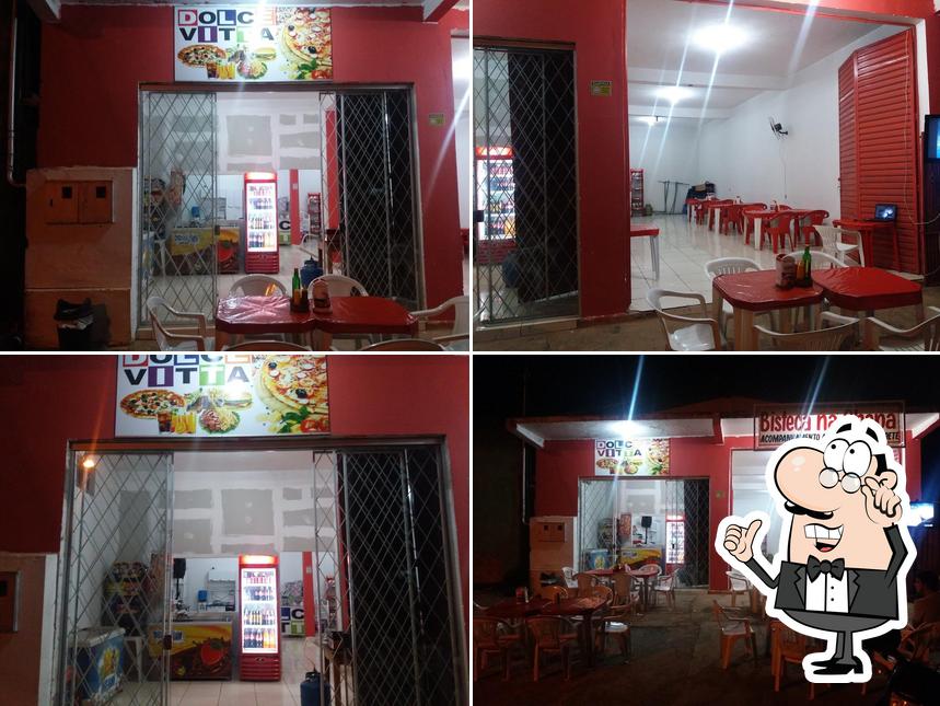 O interior do Pizzaria Dolce Vitta