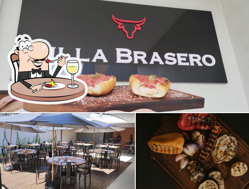 Esta é a imagem ilustrando comida e interior no Villa Brasero