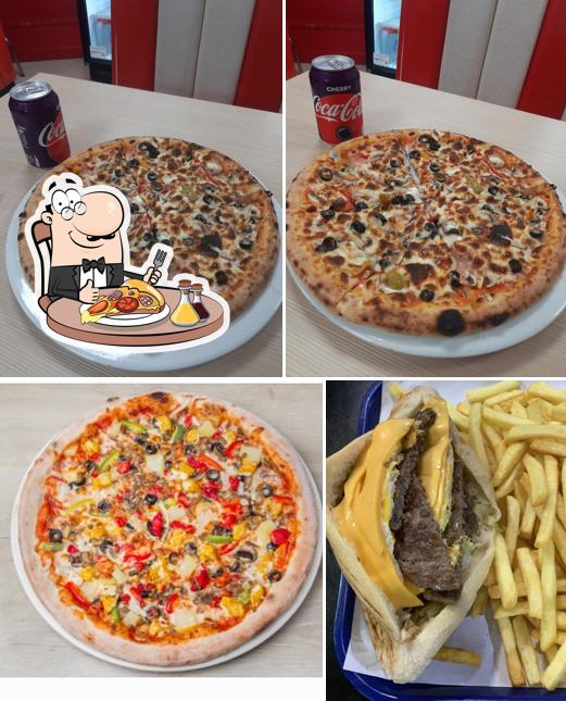 Prenez différents genres de pizzas