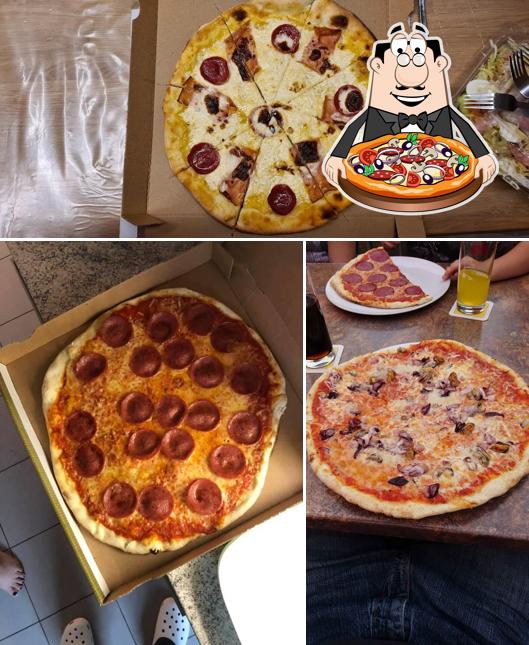 Elige una pizza en Pizzeria Capri - Holzofen