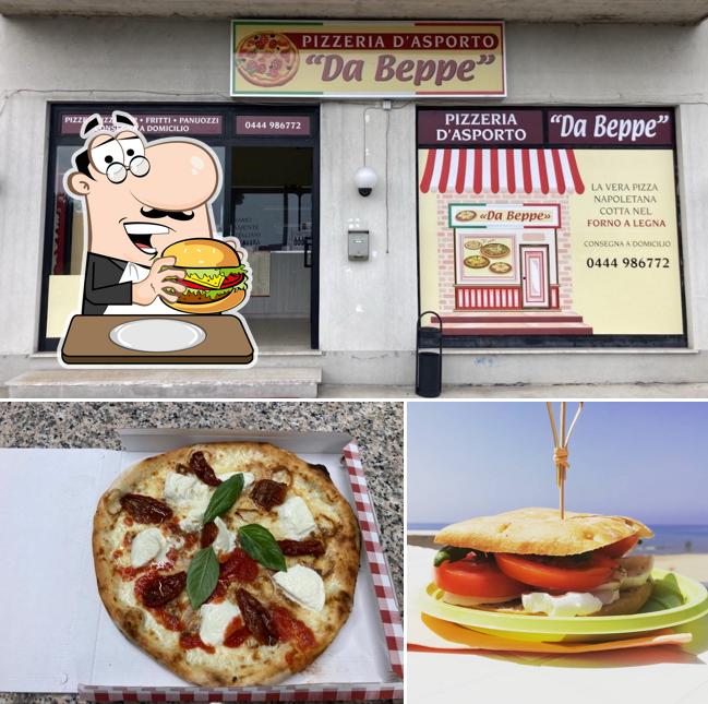 Hamburger im Pizzeria Da Beppe