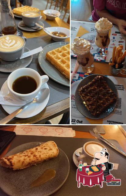 Waffles em Forja Cafés Especiais