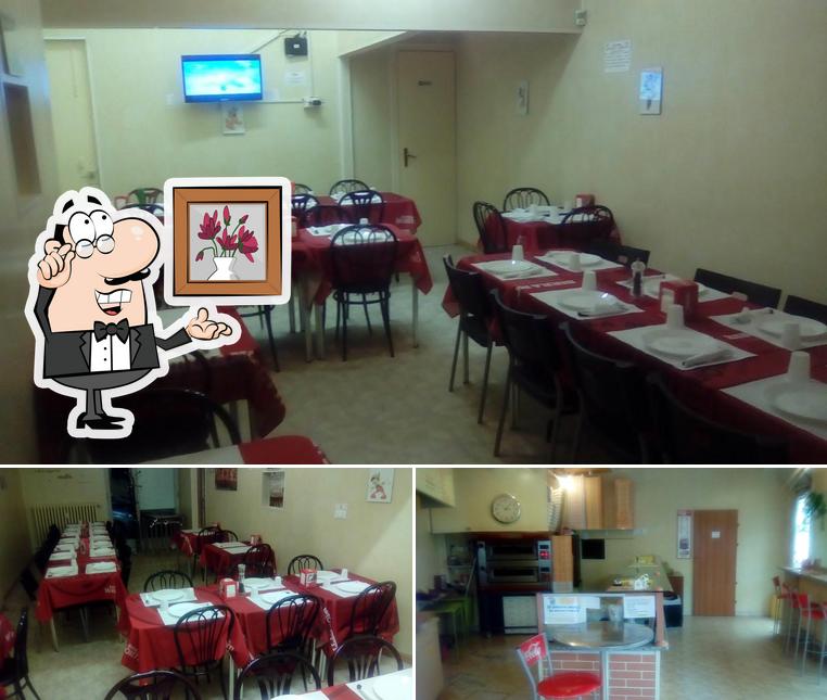 Gli interni di Pizzalandia