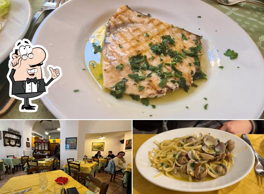 La immagine della interni e cibo di Trattoria casalinga