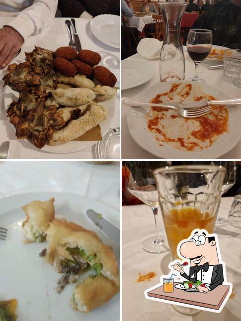 Cibo al Trattoria Antico Falcone