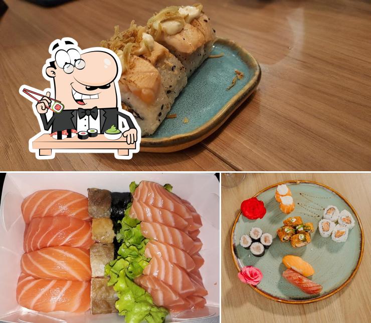 Experimente diferentes opções de sushi