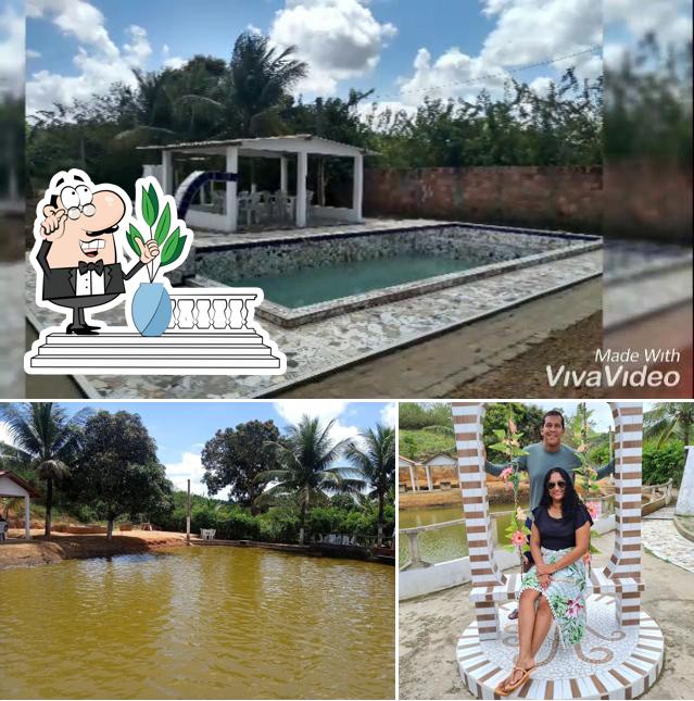Você pode espairecer no na área externa do Chácara do Sossego