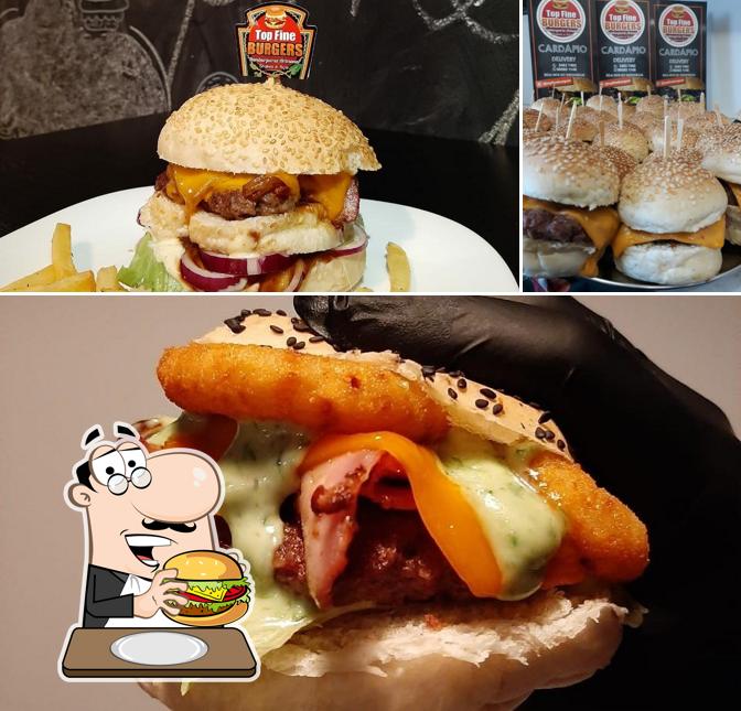 Peça um hambúrguer no Top fine burgers