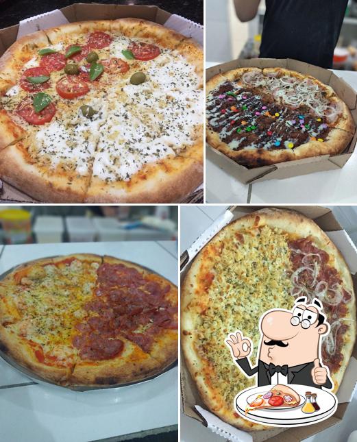 Peça diversos variedades de pizza