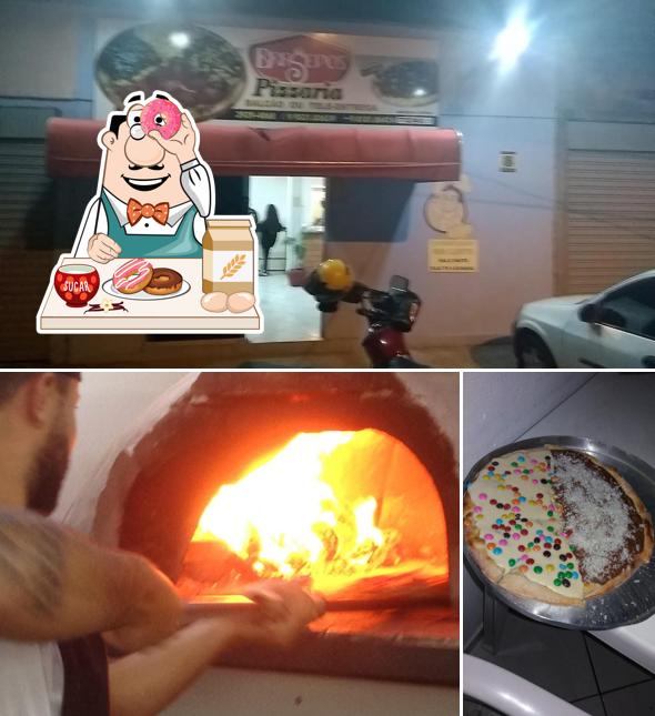 Pizzaria Brasedos - Tele Entrega de Pizza em Novo Hamburgo serve uma seleção de pratos doces
