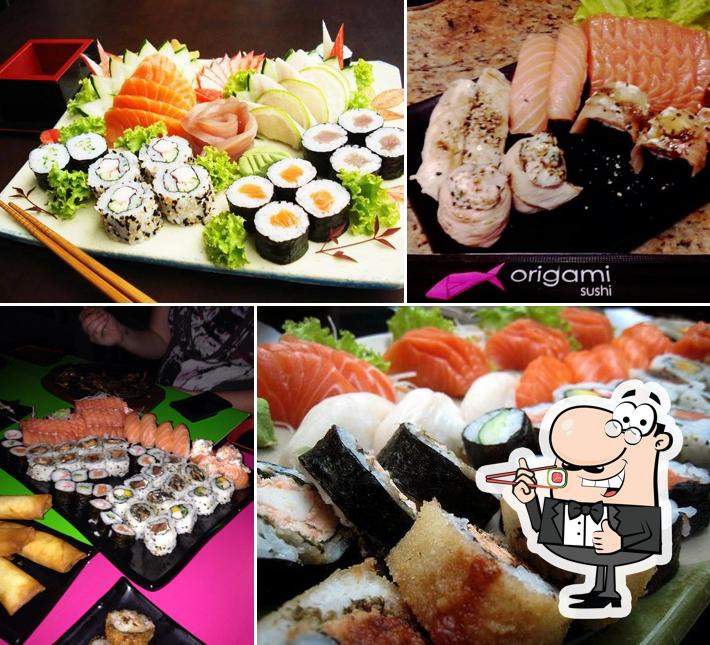 Escolha diferentes opções de sushi