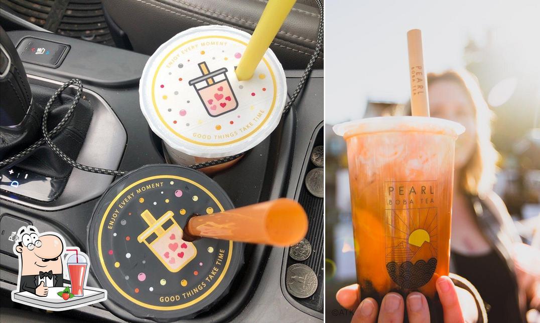 Pearl Boba Tea serves a selection of drinks