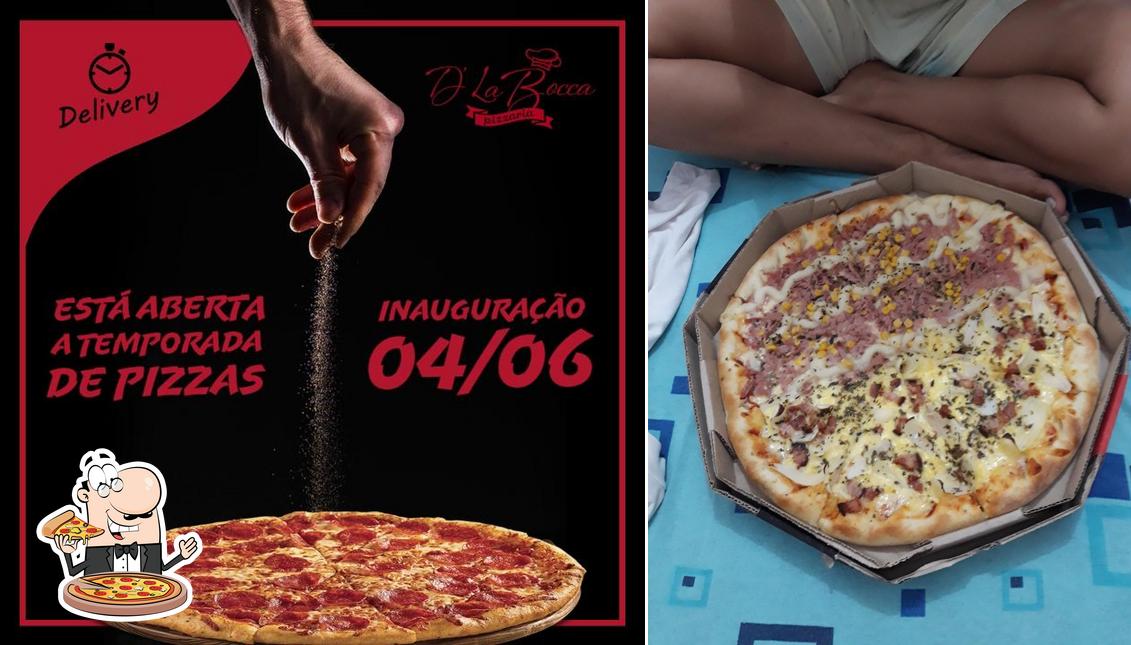 No D' La Bocca Pizzaria, você pode desfrutar de pizza