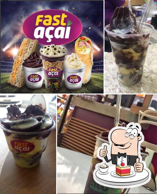 Fast Açaí 415 Sul provê uma seleção de pratos doces