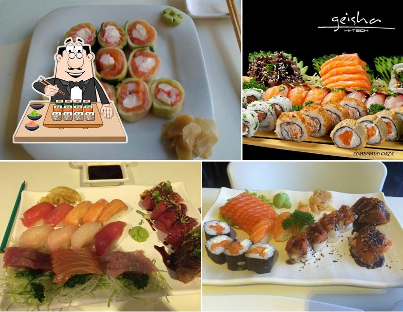 Escolha diversas opções de sushi