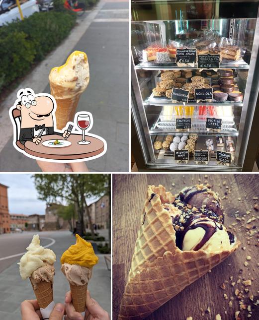Platti al Gelateria Santa Colomba