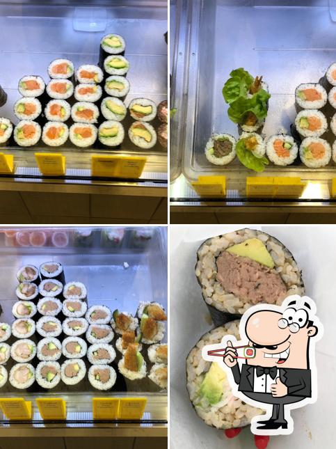 Sushi rolls are served at Sushi Junction