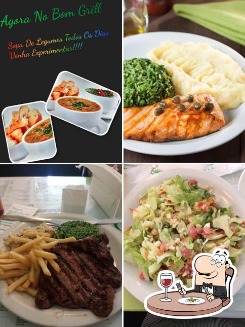 Platos en Bom Grill