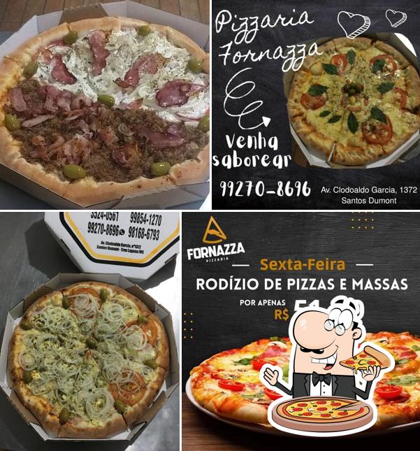 Experimente pizza no Fornazza Pizzaria