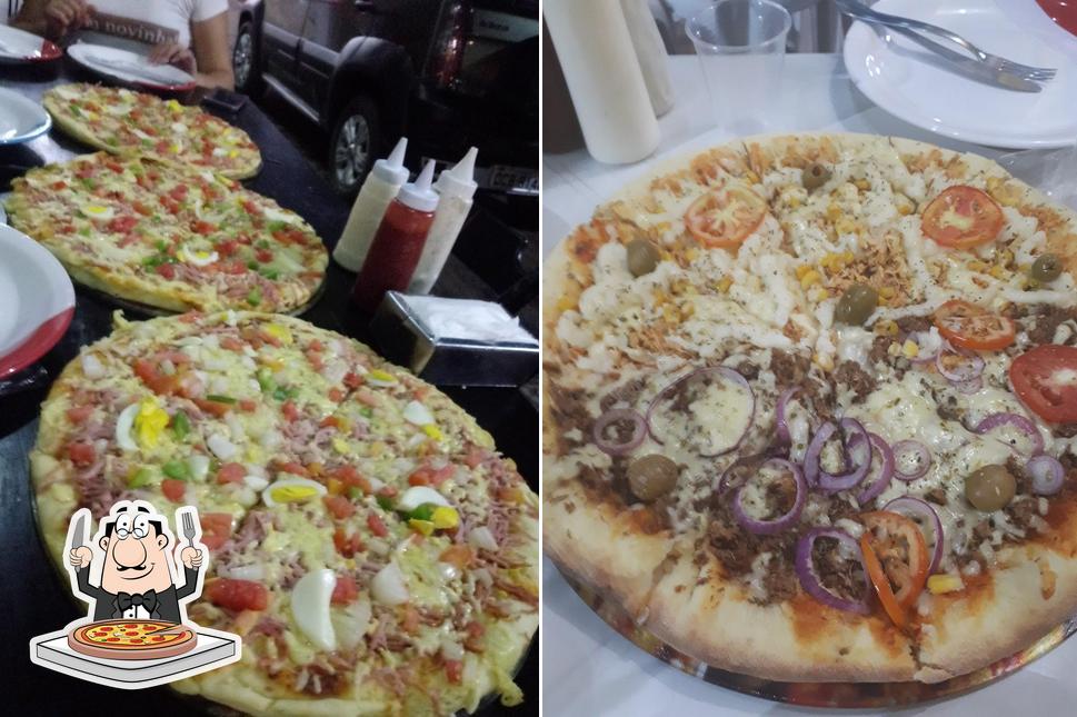 Peça diferentes tipos de pizza