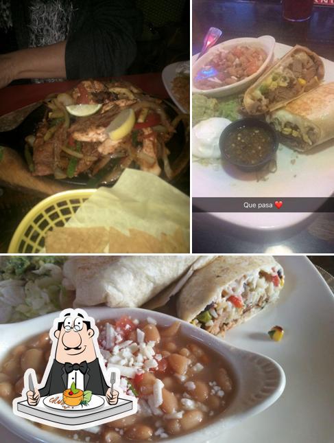 Еда в "Que Pasa Mexican Cafe"