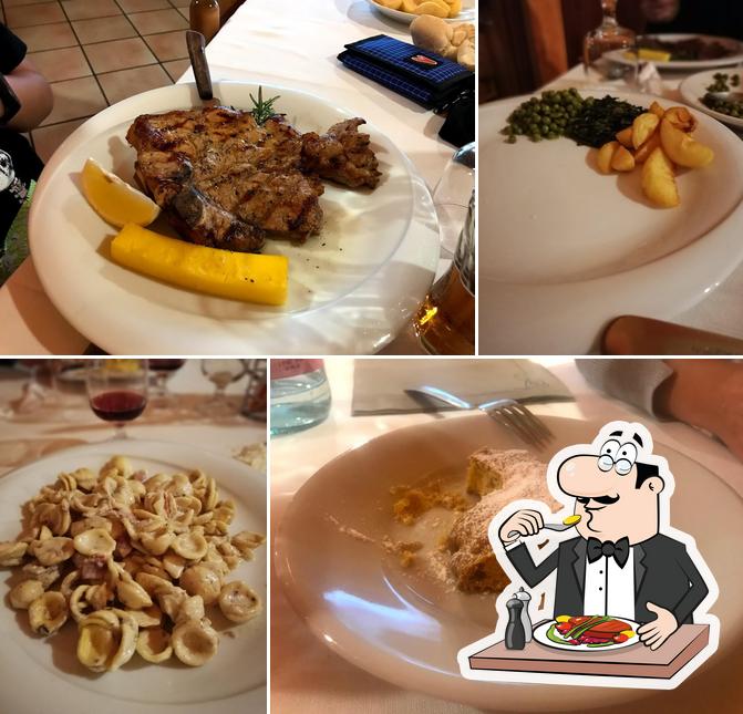 Cibo al Trattoria alle Grotte