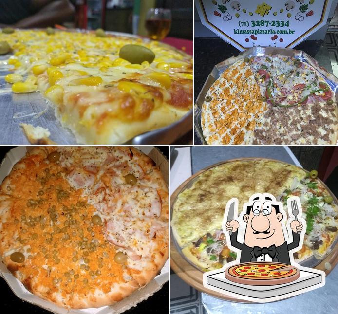 Experimente pizza no Ki massa Pizzaria-centro de Lauro de Freitas