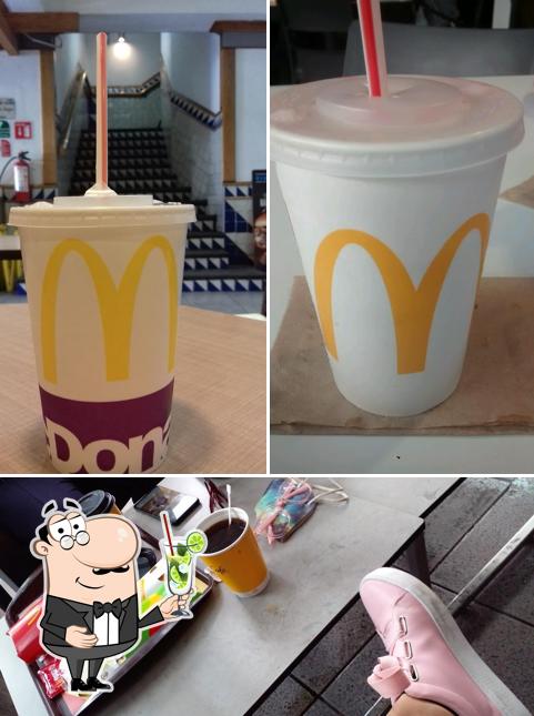 Enjoy a beverage at McDonald's