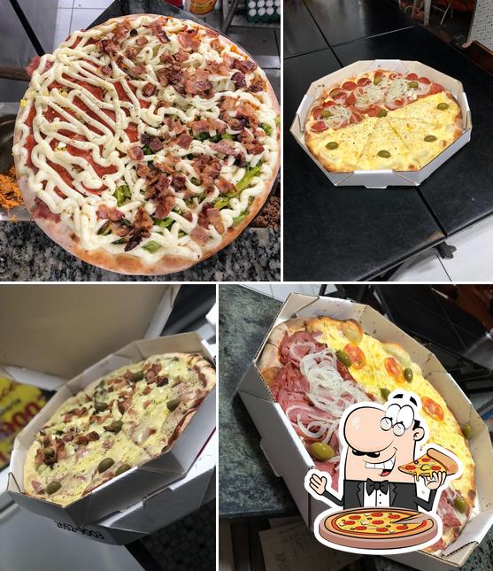 Experimente pizza no Pizzaria La Porcela