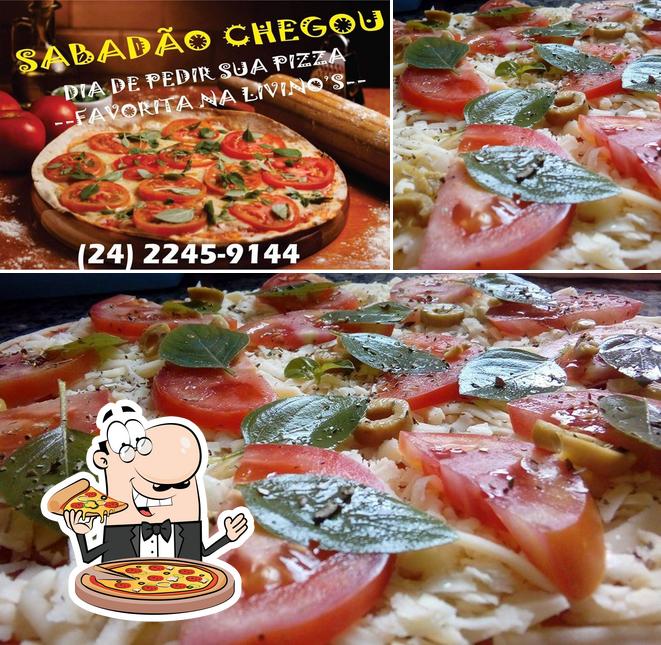 Consiga pizza no Livino's Pizzaria Delivery