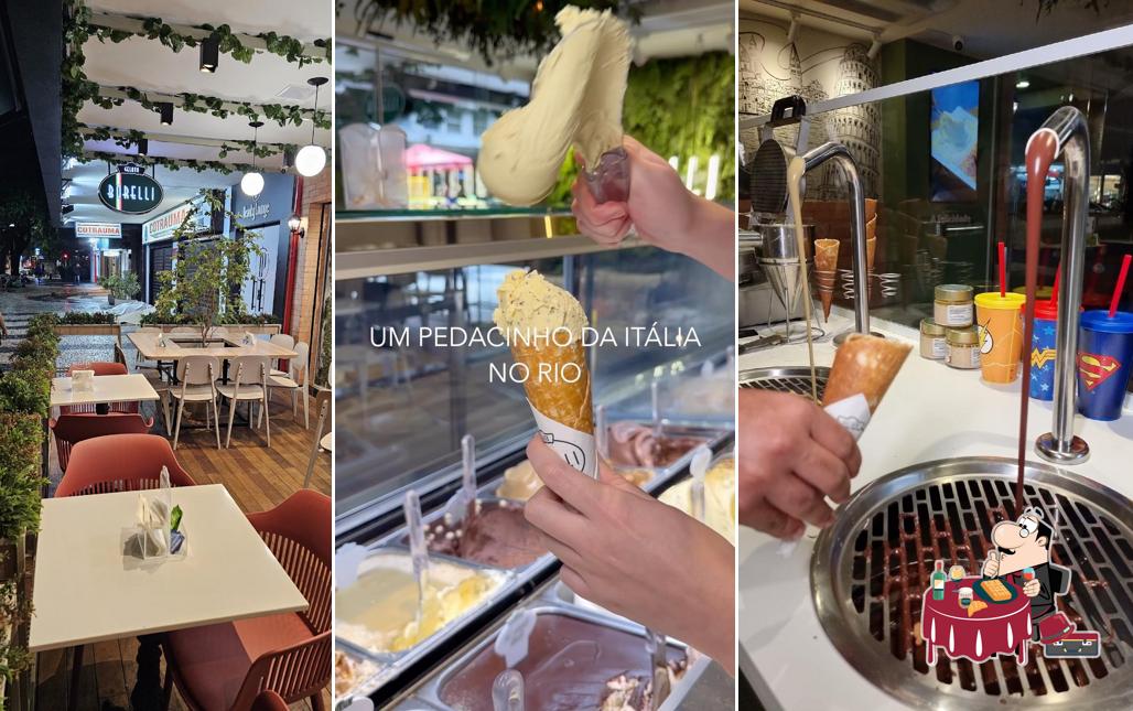 Waffles em Gelato Borelli Rio