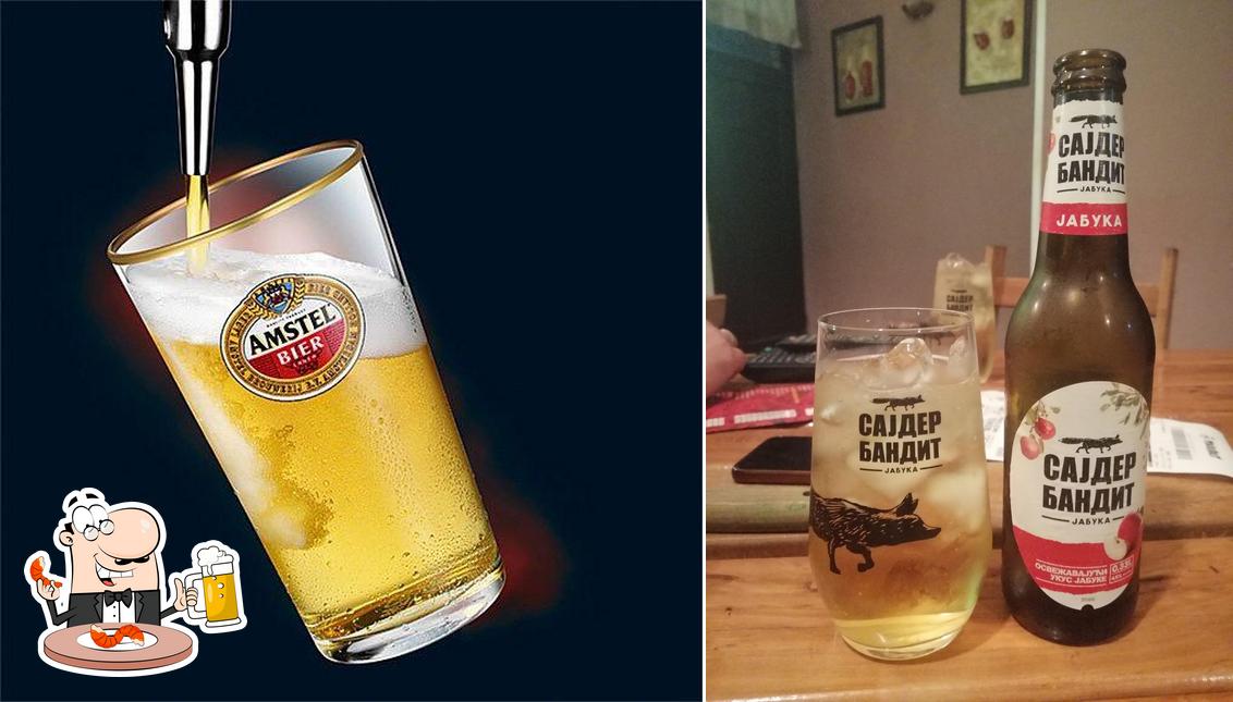 Genießt ein Glas helles oder dunkles Bier