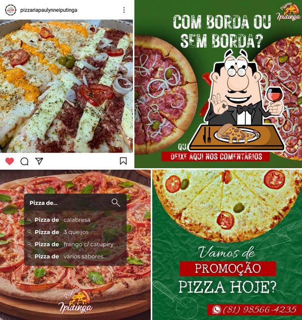 Escolha diferentes variedades de pizza