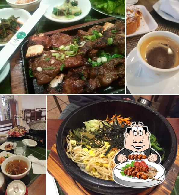 Comida em Seok Joung Restaurante