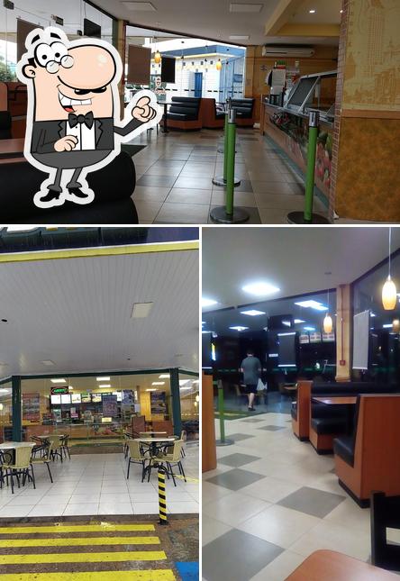 O interior do Subway