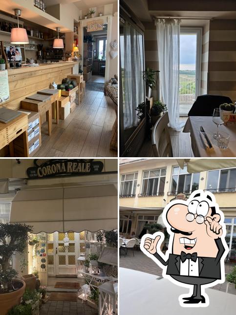 Gli interni di Corona Reale Trattoria Vineria