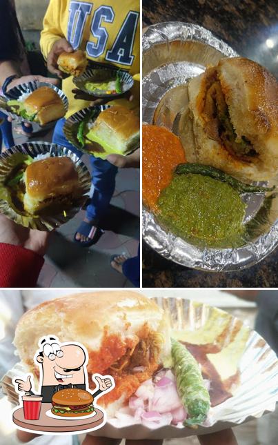 Try out a burger at Chachaji: Vada Pav, Dabeli, Misal pav