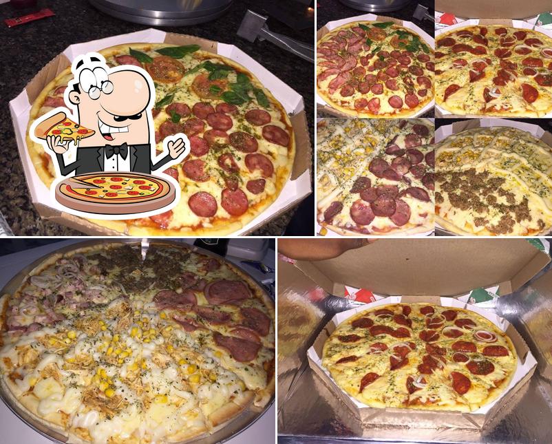 Peça diversos estilos de pizza