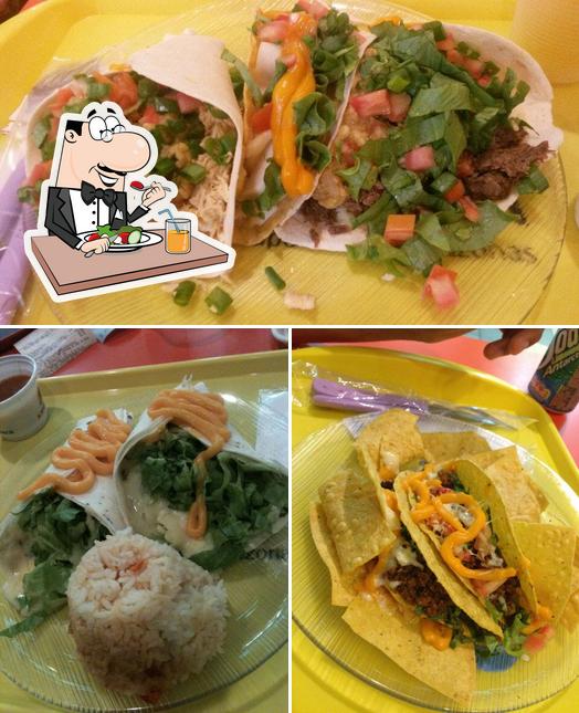 Comida em Soft Tacos