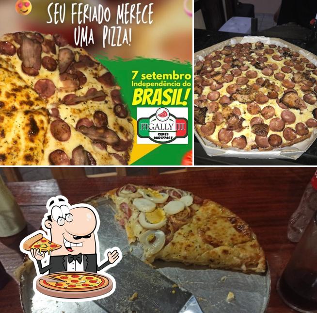 Consiga diversos tipos de pizza