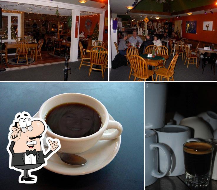 Dancing Bean Cafe is distinguished by interior and drink