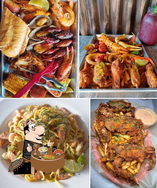 Food at The Crab Shack Long Beach