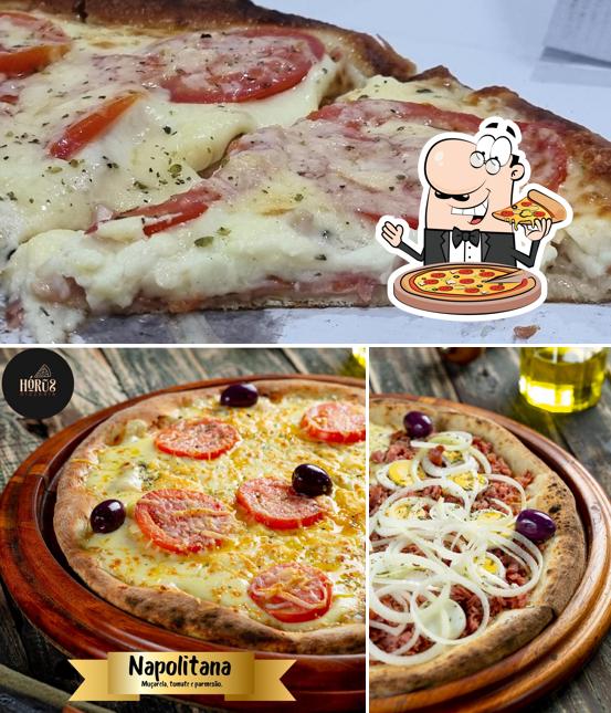 Peça diferentes estilos de pizza